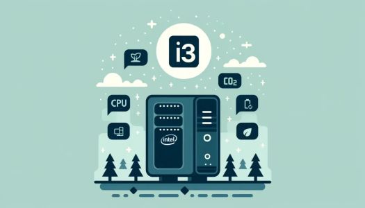 Quelle est l'empreinte carbone d'une unité centrale I3 avec 1T de stockage ?