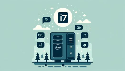 Quelle est l'empreinte carbone d'une unité centrale I7 avec 1T de stockage ?